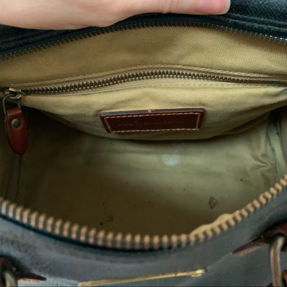 Vintage Polo Ralph Lauren Blackwatch Green Check Speedy Bag - Picture 11 of 14